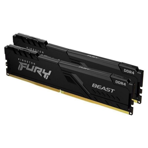 Memoria RAM Kingston FURY Beast 2 x 16GB/ DDR4/ 3200MHz/ 1.35V/ CL16/ DIMM 740617319842 KF432C16BBK2/32 KIN-FB KF432C16BBK2 32