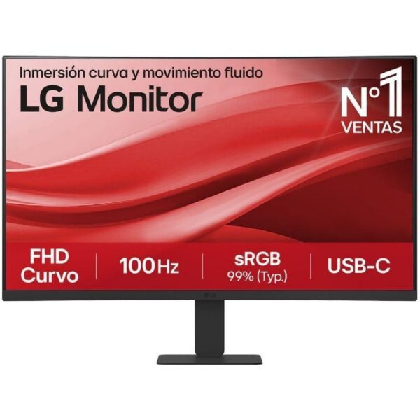 Monitor Curvo LG 27U421A-B 27"/ Full HD/ Negro 8806096323809 27U421A-B LG-M 27U421A-B