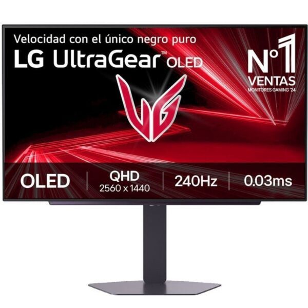 Monitor Gaming LG UltraGear 27GX704A-B 27"/ QHD/ 0.03ms/ 240Hz/ OLED/ Regulable en altura/ Negro 8806096599921 27GX704A-B LG-M 27GX704A-B