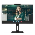 Monitor Profesional AOC 24P3QW 23.8"/ Full HD/ Webcam/ Multimedia/ Regulable en altura/ Negro 4038986140775 24P3QW AOC-M 24P3QW