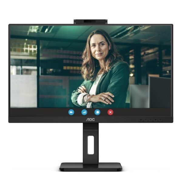 Monitor Profesional AOC 24P3QW 23.8"/ Full HD/ Webcam/ Multimedia/ Regulable en altura/ Negro 4038986140775 24P3QW AOC-M 24P3QW