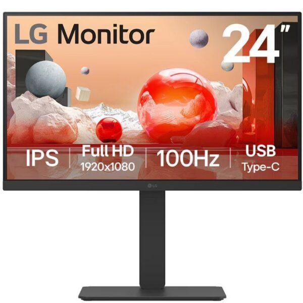 Monitor Profesional LG 24BA650-B 23.8"/ Full HD/ Multimedia/ Negro 8806096207055 24BA650-B LG-M 24BA650-B