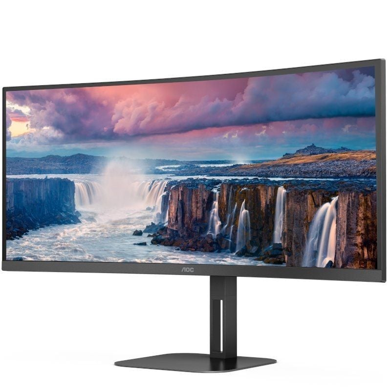 Monitor Profesional Ultraparonámico Curvo AOC CU34V5C/BK 34"/ WQHD/ Multimedia/ Negro - Imagen 2