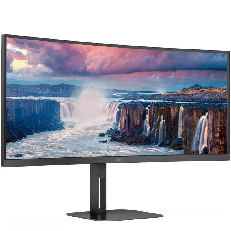 Monitor Profesional Ultraparonámico Curvo AOC CU34V5C/BK 34"/ WQHD/ Multimedia/ Negro - Imagen 3