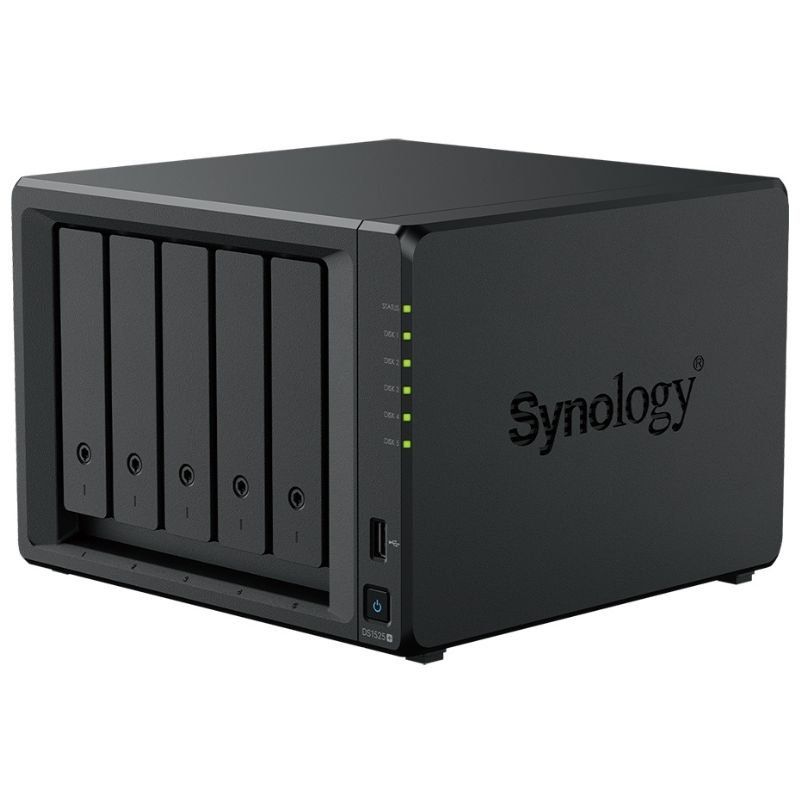 NAS Synology Diskstation DS1525+/ 5 Bahías 3.5"- 2.5"/ 8GB DDR4/ Formato Torre - Imagen 2