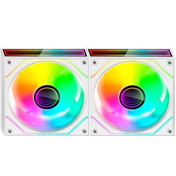 Pack 2 Ventiladores Mars Gaming MF-3DPROX2R/ 12cm/ ARGB/ Blancos 8435693109921 MF3DPROX2RW TAC-REF MF-3DPROX2R WH