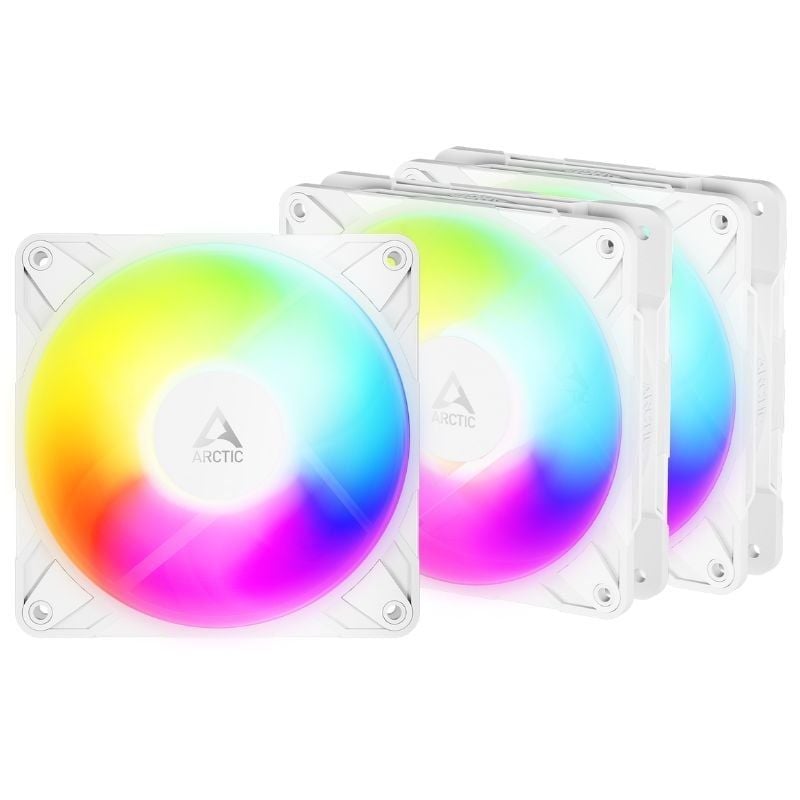 Pack de 3 Ventilador Arctic P12 Pro Reverse A-RGB/ 12cm/ Blanco 4895265000737 ACFAN00334A ARCT-VEN ACFAN00334A