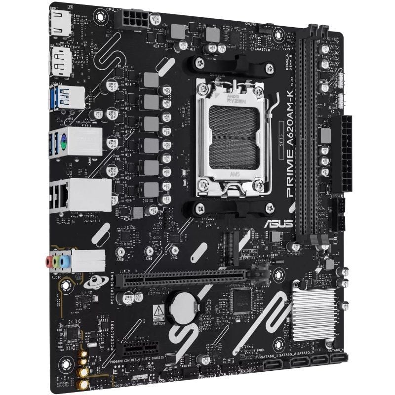Placa Base Asus A620AM-K Socket AM5/ DDR5/ PCIe 4.0/ Micro ATX - Imagen 3