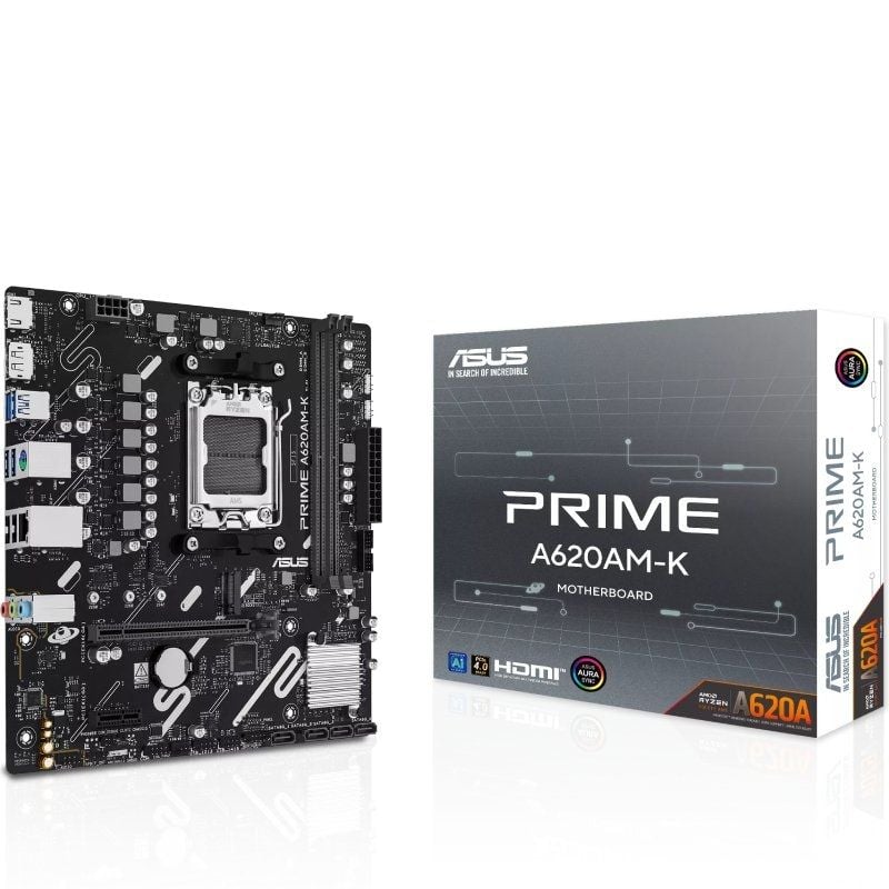 Placa Base Asus A620AM-K Socket AM5/ DDR5/ PCIe 4.0/ Micro ATX 4711636227971 90MB1GX0-M0EAY0 ASU-PB PRIME A620AM-K