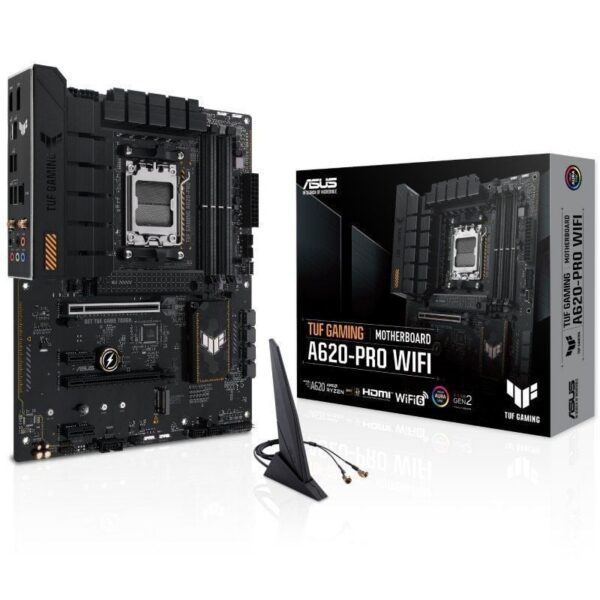 Placa Base Asus TUF GAMING A620-PRO WIFI Socket AM5/ DDR5/ PCIe 4.0 4711387206812 90MB1FR0-M0EAY0 ASU-PB TUF GAM A620-PRO WI