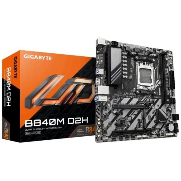 Placa Base Gigabyte B840M D2H Socket AM5/ DDR5/ PCIe 4.0/ Micro ATX 4719331868116 9MB84MD2H-00-G10 GIG-PB B840M D2H