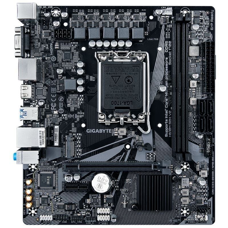 Placa Base Gigabyte H610M S2H V2 Socket 1700/ DDR5/ PCIe 4.0/ Micro ATX - Imagen 2