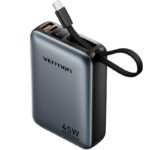 Powerbank 20000mAh Vention FHGH0/ 45W/ Gris/ Incluye Cable USB Tipo-C 6922794792814 FHGH0 VEN-BAT FHGH0