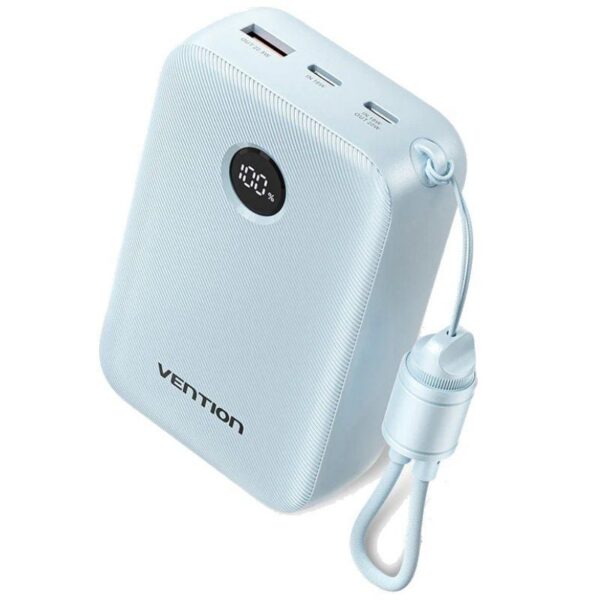Powerbank 20000mAh Vention FKBL0-C/ 22.5W/ Azul/ Incluye Cable USB Tipo-C 6922794791817 FKBL0-C VEN-BAT FKBL0-C
