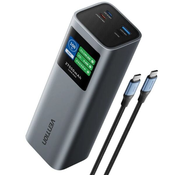 Powerbank 27000mAh Vention FKEH0/ 140W/ Gris 6922794790919 FKEH0 VEN-BAT FKEH0