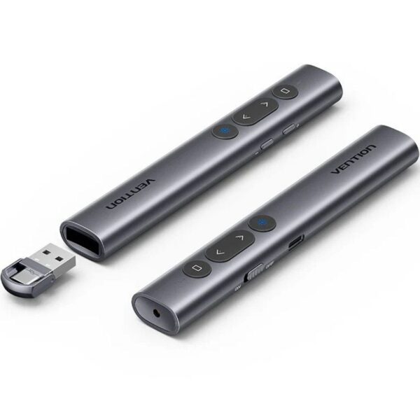 Presentador Inalámbrico por Bluetooth Vention KQJH0/ 2.4GHz/ Gris 6922794790162 KQJH0 VEN-PRESENTER KQJH0