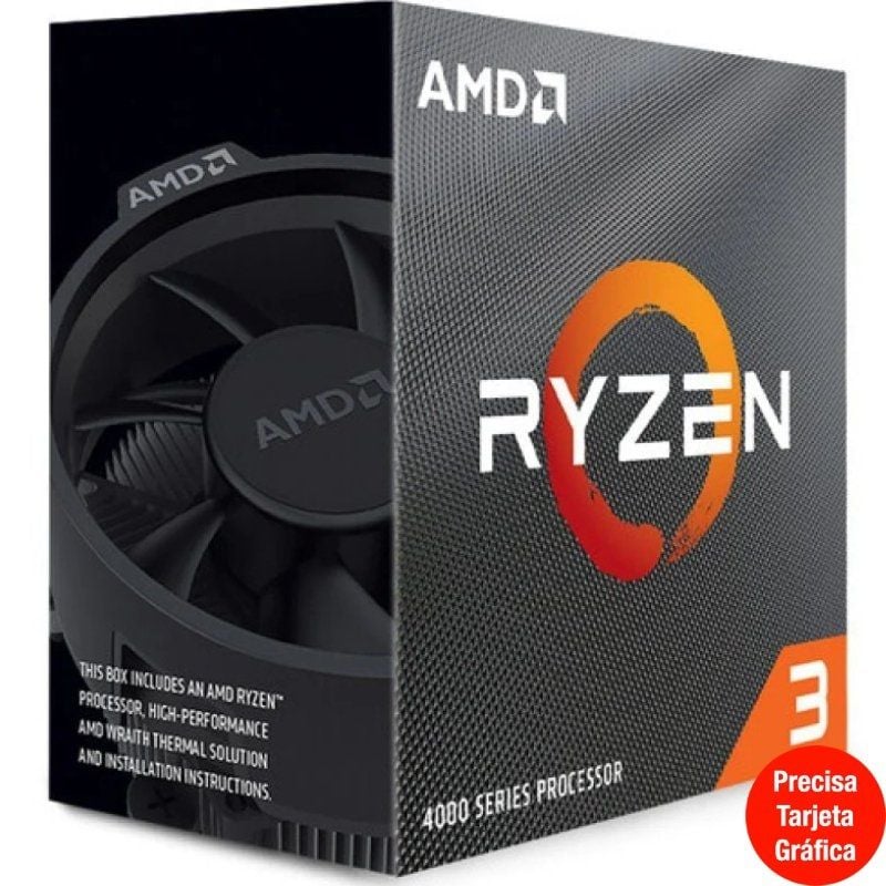 Procesador AMD Ryzen 3 4100 3.80GHz Socket AM4 730143314060 100-100000510BOX AMD-RYZEN 3 4100 3 8GHZ