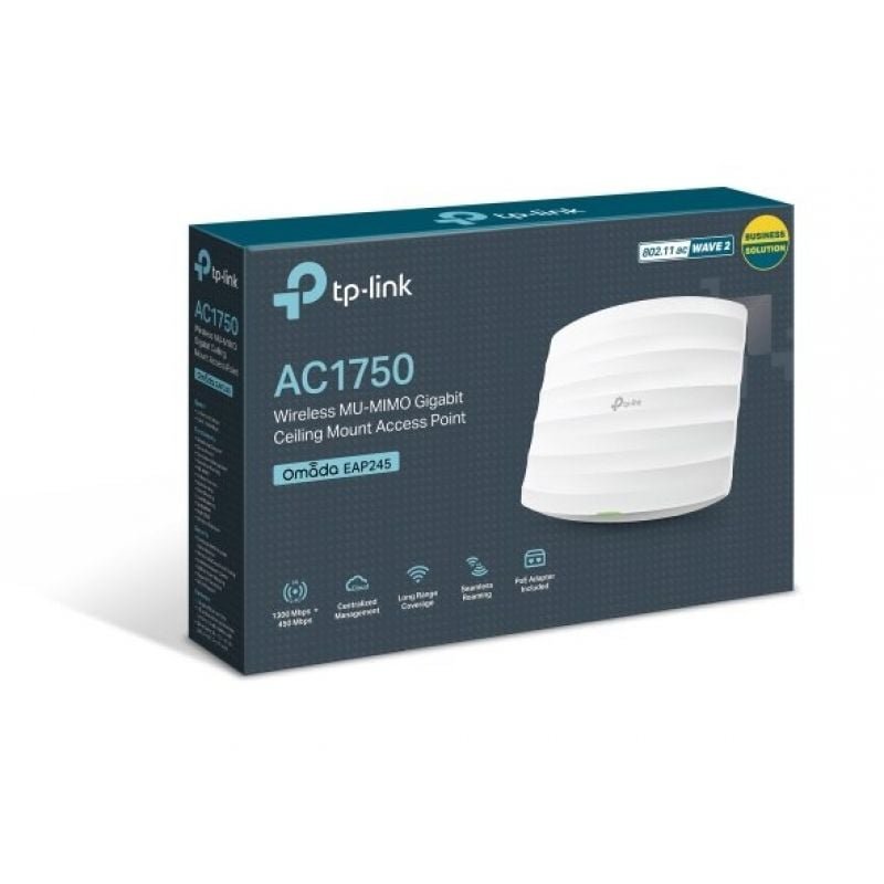 Punto de Acceso Inalámbrico TP-Link Omada EAP245 PoE 1700Mbps/ 2.4 GHz 5GHz/ Antena de 4dBi/ WiFi 802.11ac/n/b/g/a - Imagen 4