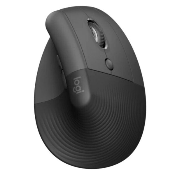 Ratón Vertical Inalámbrico por Bluetooth/ 2.4GHz Logitech Lift Vertical Ergonomic Mouse/ Hasta 4000 DPI/ Grafito 5099206099784 910-006473 LOG-MOU LIFT VERTICAL GF