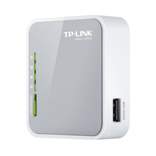 Router Inalámbrico 3G TP-Link TL-MR3020 150Mbps/ 2.4GHz/ 1 Antena/ WiFi 802.11n/g/b 6935364082345 TL-MR3020 TPL-ROU 300N 3G PORTATIL