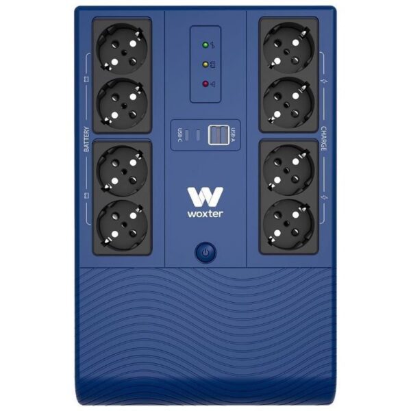 SAI Línea Interactiva Woxter Multibase UPS 1200 VA/ 1200VA-720W/ 8 Salidas/ Formato Torre 8435089048896 PE26-202 WOX-SAI PE26-202