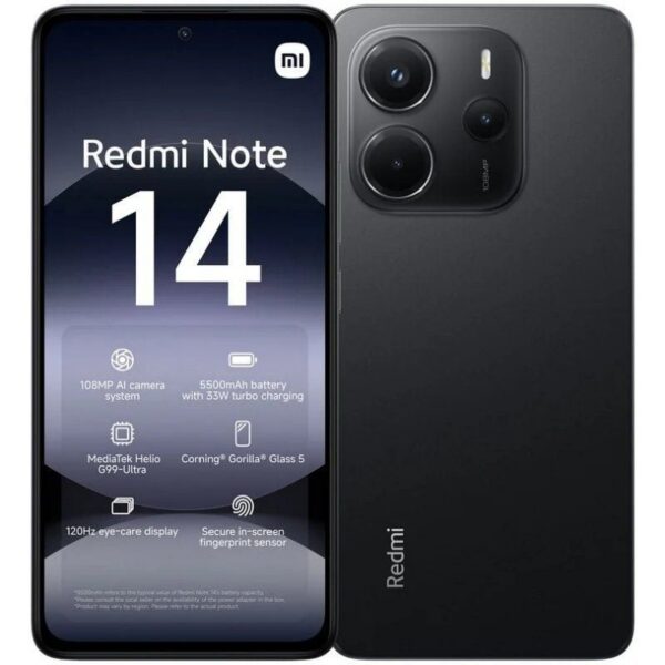 Smartphone Xiaomi Redmi Note 14 6GB/ 128GB/ 6.67"/ Negro 6932554408008 MZB0J01EU XIA-SP NOTE14 6-128 BK