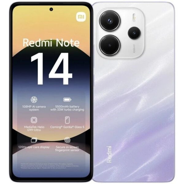 Smartphone Xiaomi Redmi Note 14 8GB/ 256GB/ 6.67"/ Púrpura 6932554407803 MZB0J0LEU XIA-SP NOTE14 8-256 PUR