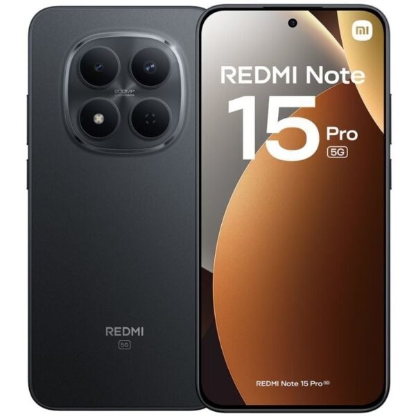 Smartphone Xiaomi Redmi Note 15 Pro 12GB/ 512GB/ 6.83"/ 5G/ Negro 6932554471644 MZB0M1GEU XIA-SP NOTE15P 5G 12-512 BK