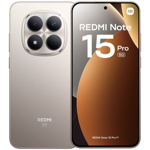 Smartphone Xiaomi Redmi Note 15 Pro 8GB/ 512GB/ 6.83"/ 5G/ Titanio 6932554478612 XIA-SP NOTE15P 5G 8-512 TIT