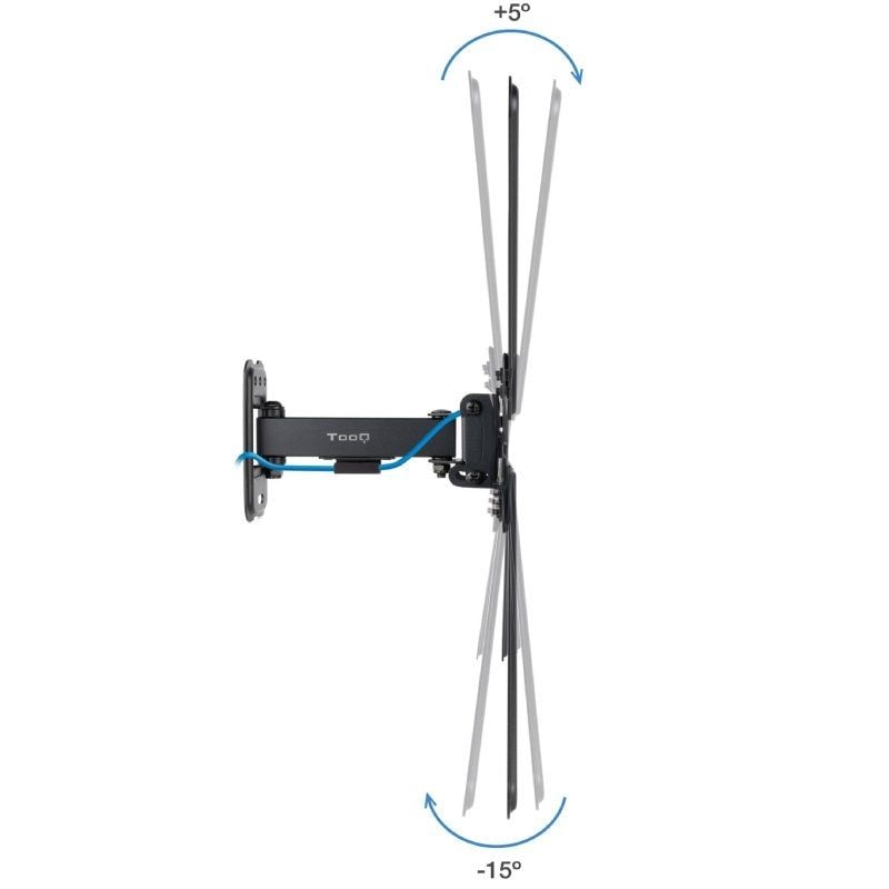 Soporte de Pared Extensible/ Giratorio/ Inclinable TooQ LP1355TN-B para TV de 13-55"/ hasta 25kg - Imagen 3