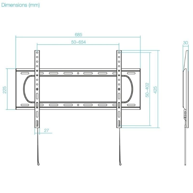 Soporte de Pared TooQ LP1084F-B para TV de 37-80"/ hasta 80kg - Imagen 4