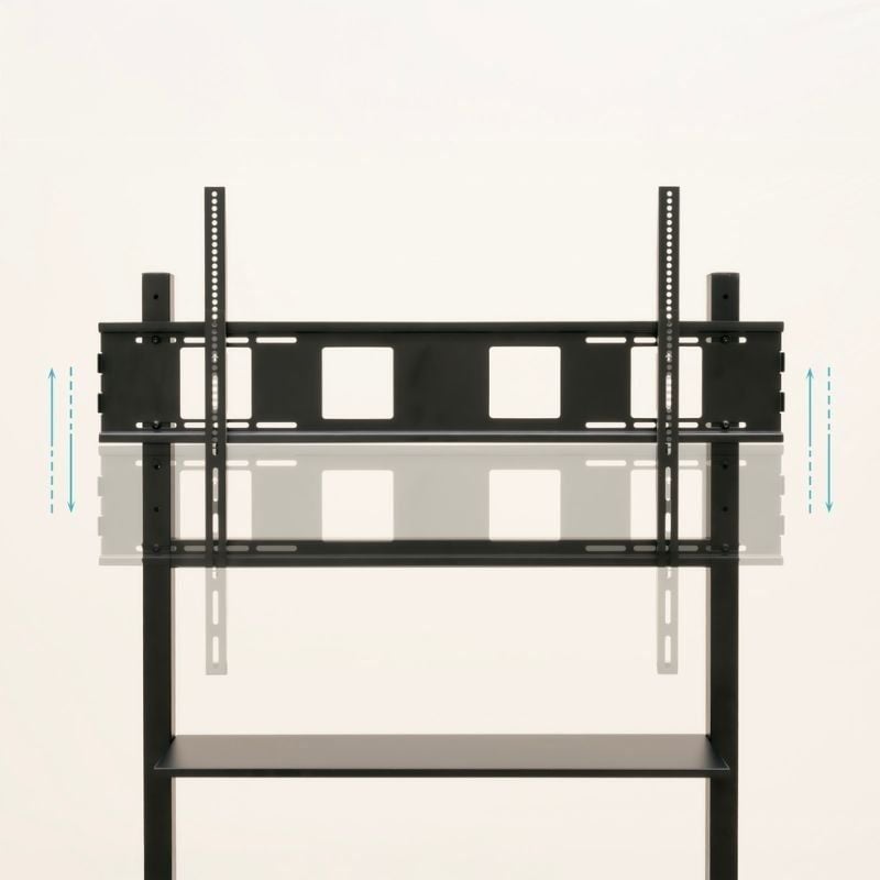 Soporte de Suelo Ajustable con Ruedas TooQ FS20105M-B para TV de 60-105"/ hasta 120kg - Imagen 2