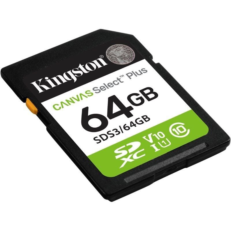 Tarjeta de Memoria Kingston CANVAS Select Plus 64GB SD XC/ Clase 10/ 100MBs - Imagen 2