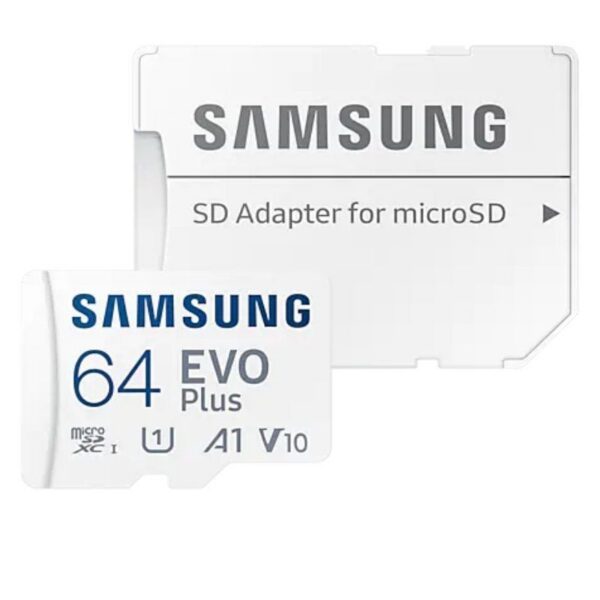Tarjeta de Memoria Samsung EVO Plus 2023 64GB microSD XC con Adaptador/ Clase 10/ 160MBs 8806095420134 MB-MC64SA/EU SAM-MICROSD EVO P 2023 64GB