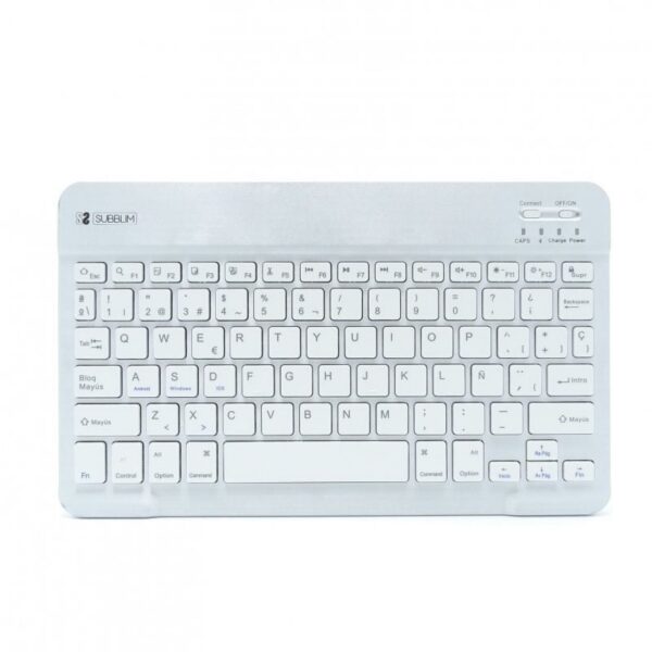 Teclado Compacto Inalámbrico por Bluetooth Subblim Smart/ Plata 8436586740566 SUB-KBT-SM0001 SUB-TEC SM0001
