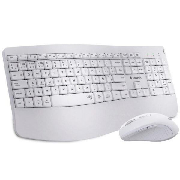 Teclado y Ratón Inalámbrico Subblim Combo Dual Office Prowave/ Blanco 8436586743437 SUBKBC-DCOPW1 SUB-TEC COMBO DUAL OF PW WH
