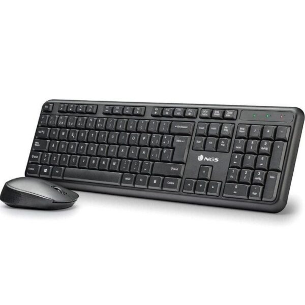 Teclado y Ratón Inalámbricos NGS Harmony Kit 8435430627473 HARMONYKIT NGS-TEC SET HARMONYKIT
