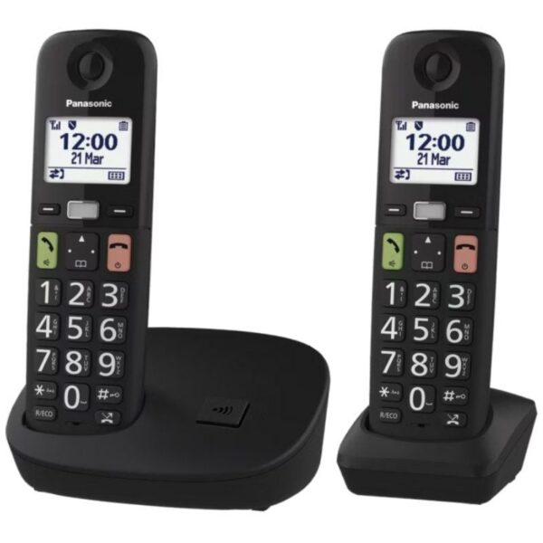 Teléfono Inalámbrico Panasonic KX-TGU112EXB/ Pack DUO/ Negro 5025232964185 KX-TGU112EXB PAN-TEL KX-TGU112EXB D BK