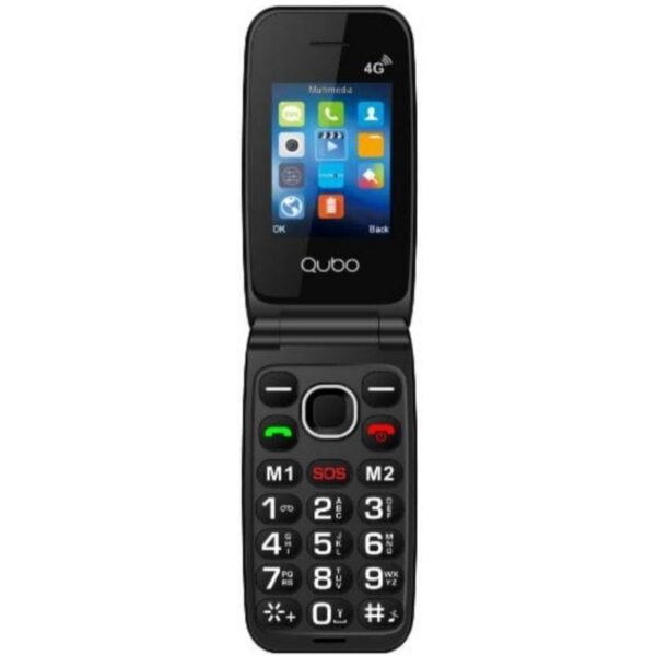 Teléfono Móvil Qubo NEO2 NW BK 4G para Personas Mayores/ Negro 6944762701819 NEO2NW BK 4G QUB-TEL NEO2NW 4G BK