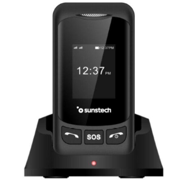 Teléfono Móvil Sunstech CELT26 para Personas Mayores/ Negro 8429015019845 CELT26BK SUN-TEL CELT26BK