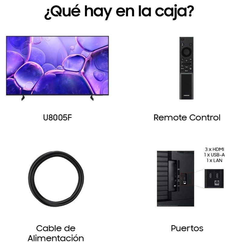 Televisor Samsung LED Crystal UHD U8005F TU75U8005FU 75"/ Ultra HD 4K/ Smart TV/ WiFi - Imagen 3