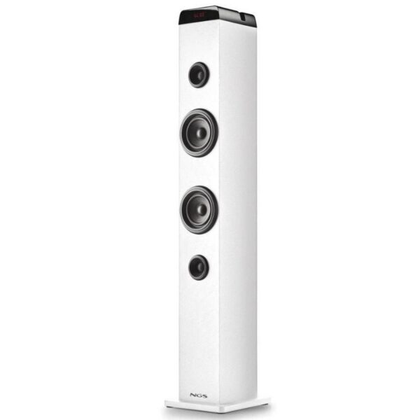 Torre de Sonido con Bluetooth NGS SKY CHARM PRO/ 80W/ 2.0/ Blanca 8435430626094 SKYCHARMPROWHITE NGS-ALT SKYCHARM PRO WH