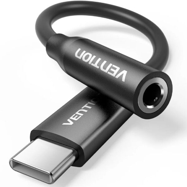 Adaptador Audio Vention BIIBA/ Jack 3.5 Hembra - USB Tipo-C Macho/ 10cm/ Negro 6922794792692 BIIBA VEN-ADP BIIBA