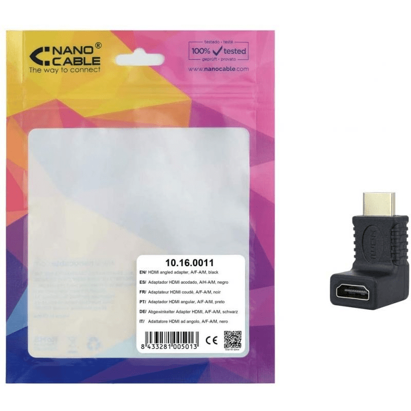 Adaptador Nanocable 10.16.0011/ HDMI Macho - HDMI Hembra - Imagen 5