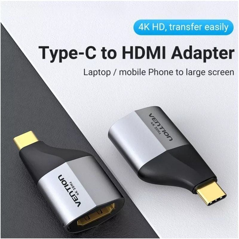 Adaptador USB Tipo-C Vention TCDH0/ USB Tipo-C Macho - HDMI Hembra - Imagen 2