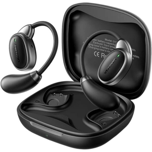 Auriculares Bluetooth Vention Open Ear 013 con estuche de carga/ Autonomía 8h/ Negros 6922794789593 NBSB0 VEN-AUR OPEN EAR 013 BK