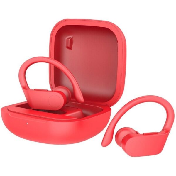 Auriculares Deportivos Bluetooth Daewoo DW2025 con estuche de carga/ Autonomía 5h/ Rojos 8436533799685 DW2025 DAE-AUR DW2025