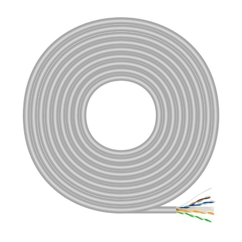 Bobina de Cable RJ45 UTP AWG23 CCA (Aleación) Aisens A135-0660 Cat.6/ 100m/ Gris - Imagen 2