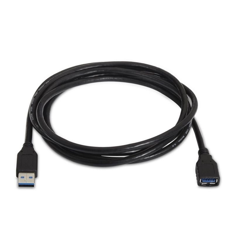 Cable Alargador USB 3.0 Aisens A105-0042/ USB Macho - USB Hembra/ Hasta 9W/ 625Mbps/ 2m/ Negro - Imagen 2