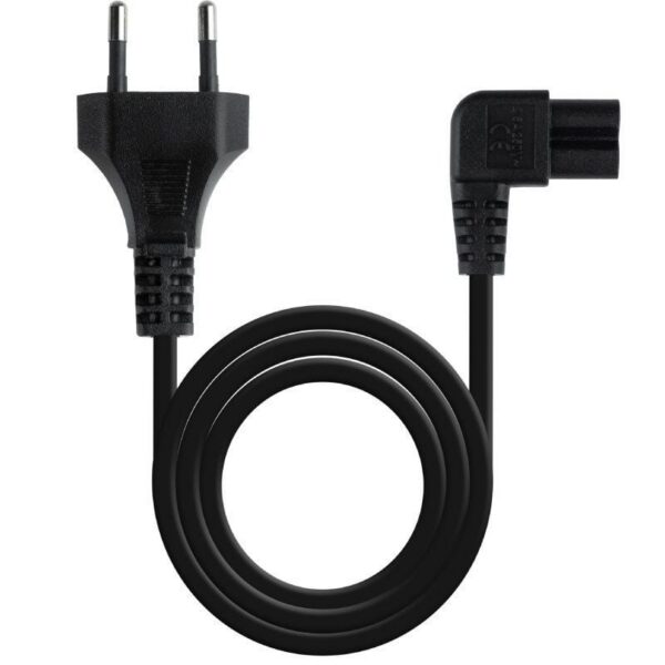 Cable Alimentación Acodado Nanocable 10.22.0503/ CEE7/16 Macho - C7 Hembra/ 3m/ Negro 8433281010437 10.22.0503 NAN-CAB 10 22 0503